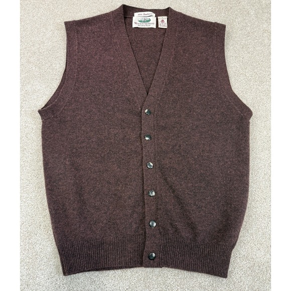 Weymouth Hunt Other - VTG Weymouth Hunt Cardigan Vest Knitters Guild 100% Lambswool Granpacore MEDIUM